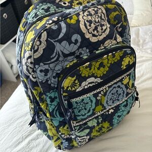 Vera Bradley Blue and Green Floral Backpack
